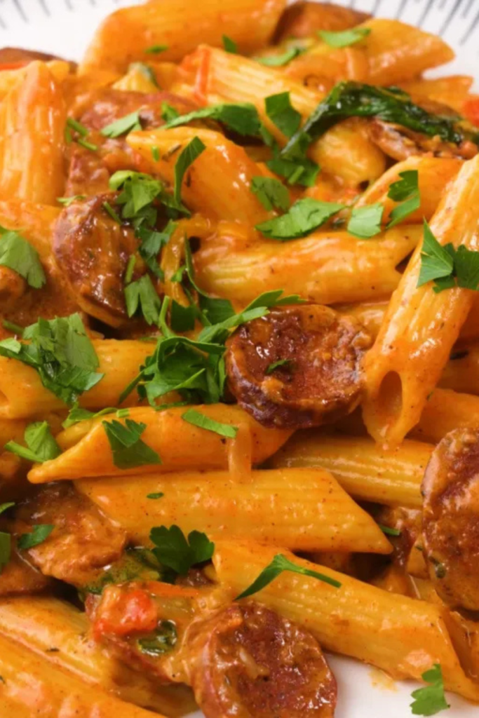 Creamy Cajun Sausage Pasta