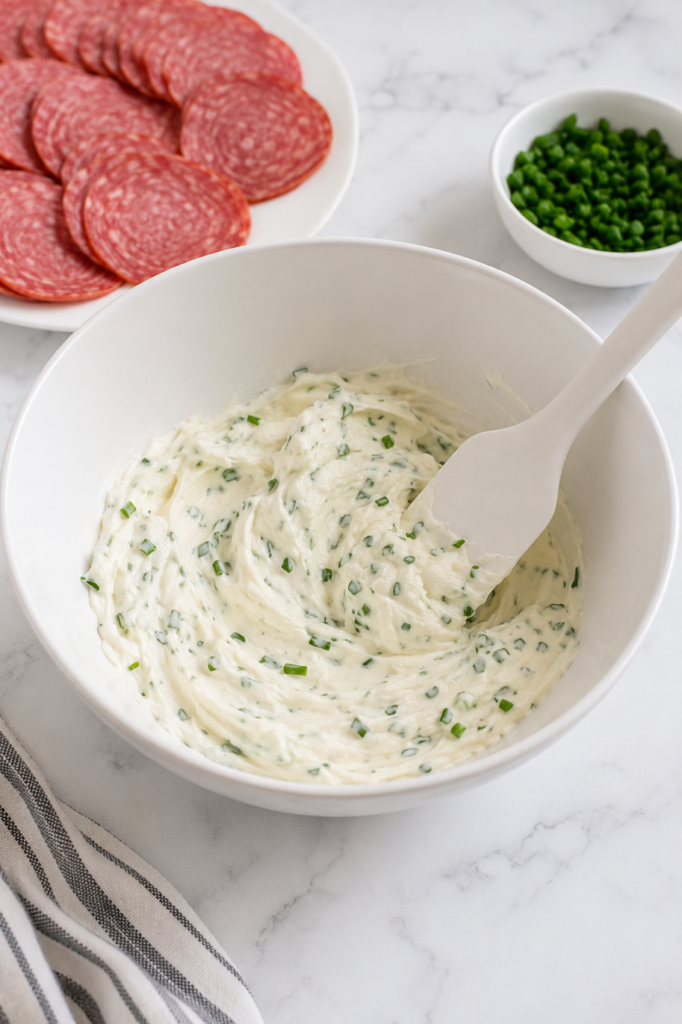 3-Ingredient Cream Cheese Salami Bites